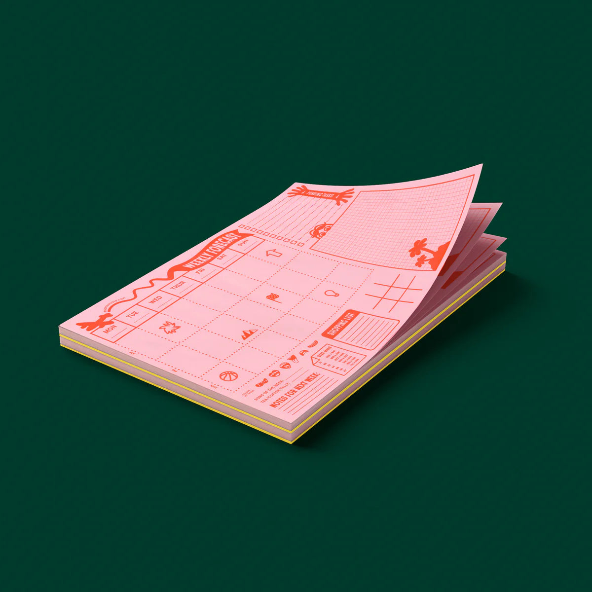 Big Desktop Weekly Planner: Pink