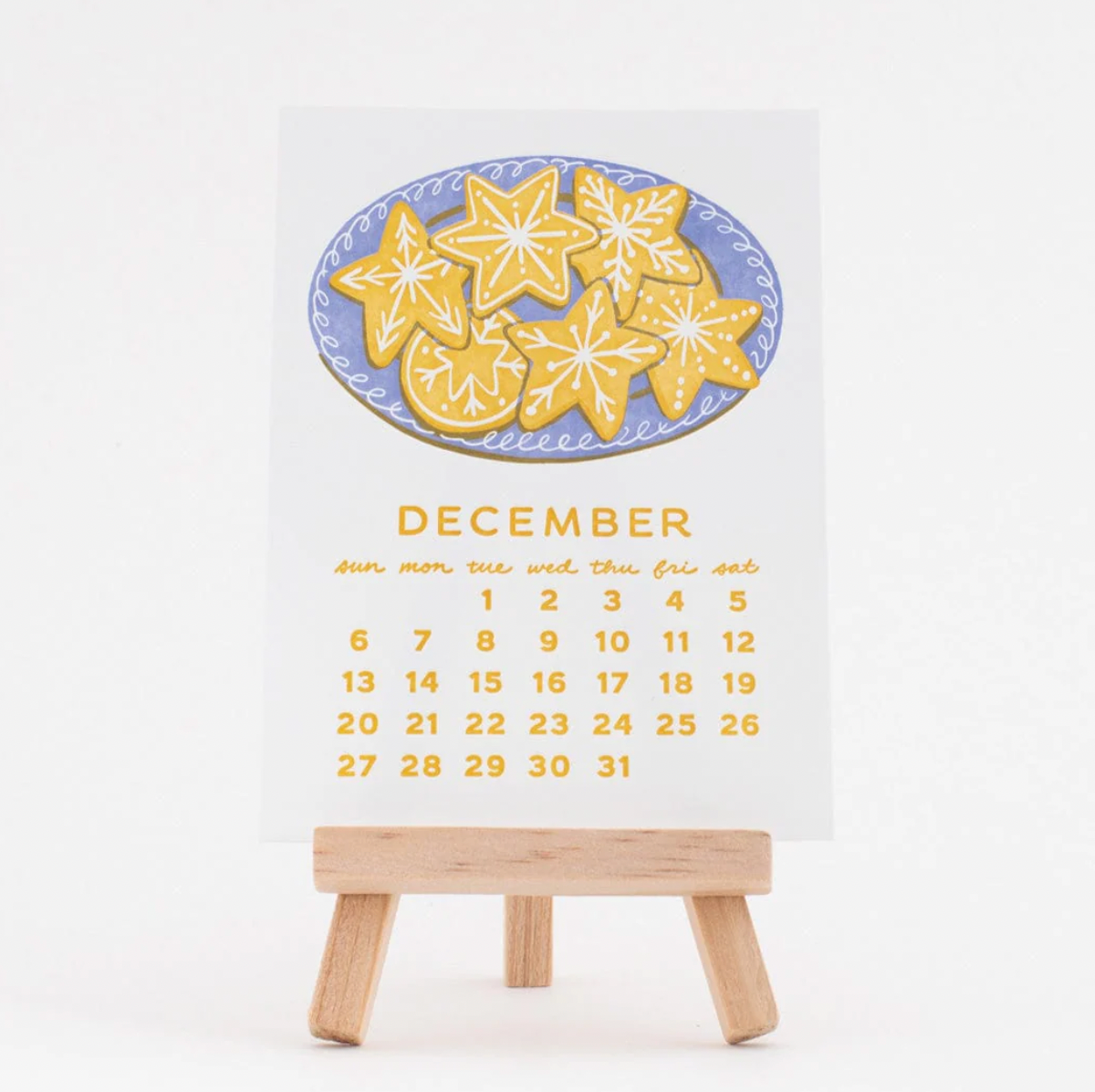 Sweet Treats Letterpress 2026 Desk Calendar
