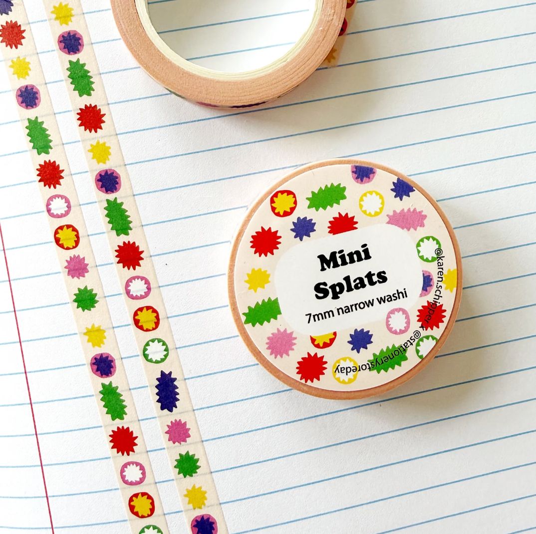 Mini Splats Narrow Washi Tape