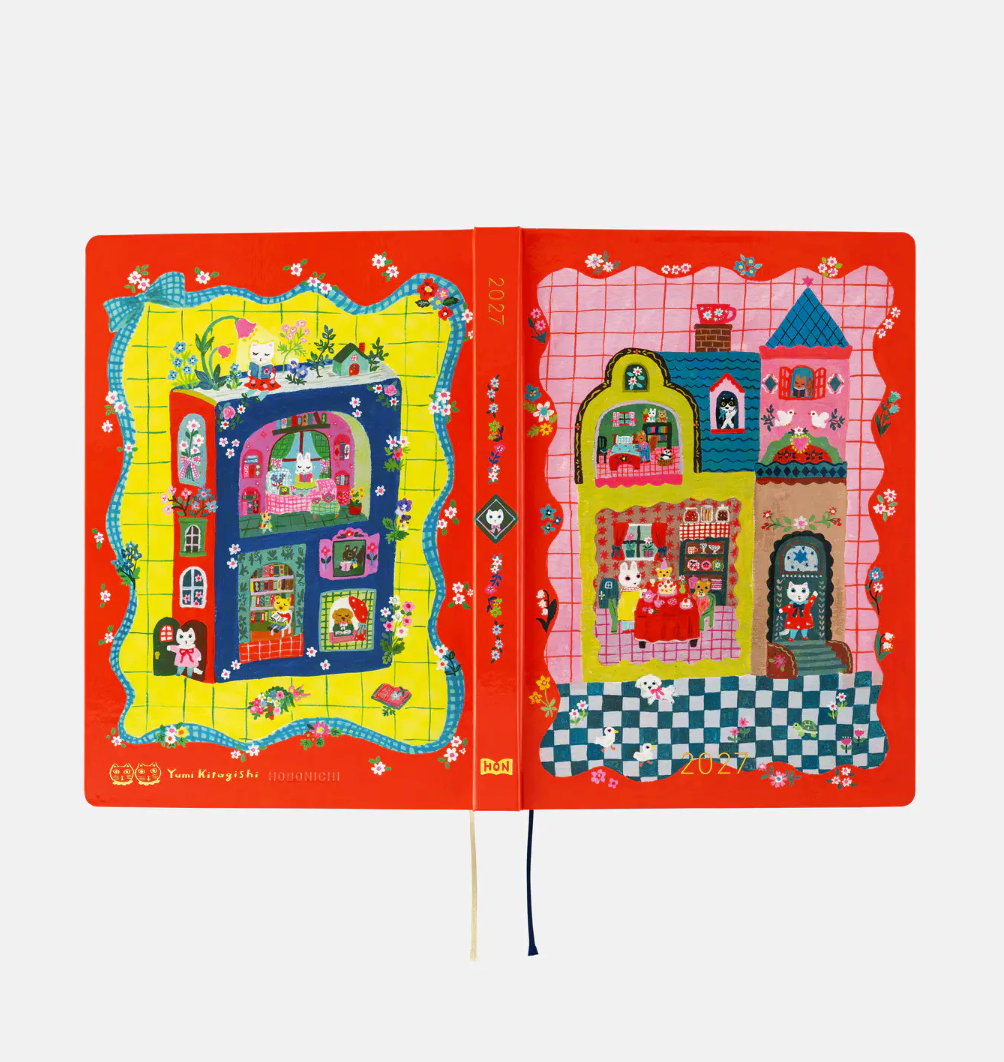 2027 Planner: Yumi Kitagishi White Cat and Rabbit’s Tea Room HON / A5 Size