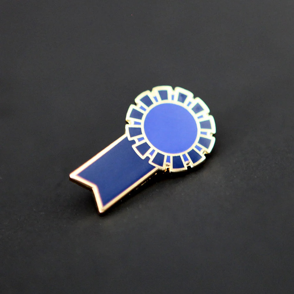 Blue Ribbon Enamel Pin