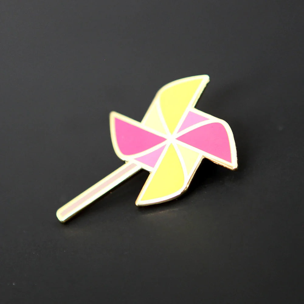 Pinwheel Enamel Pin