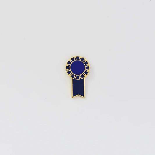 Blue Ribbon Enamel Pin