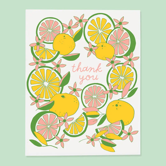 Citrus Thank You Card Set