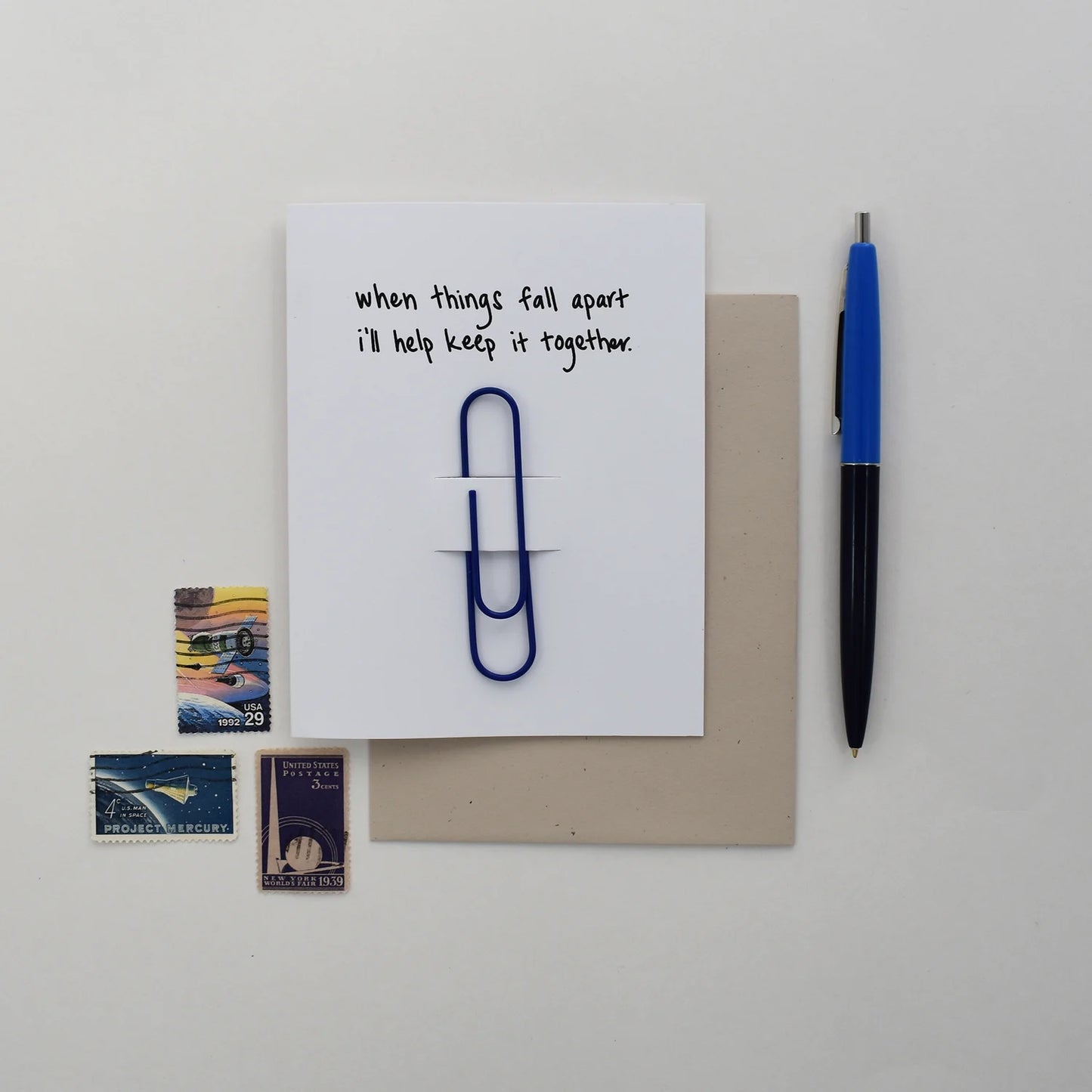 Fall Apart Sympathy Card