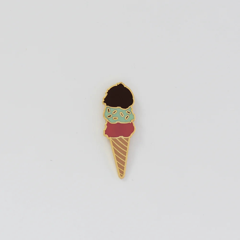 Ice Cream Enamel Pin