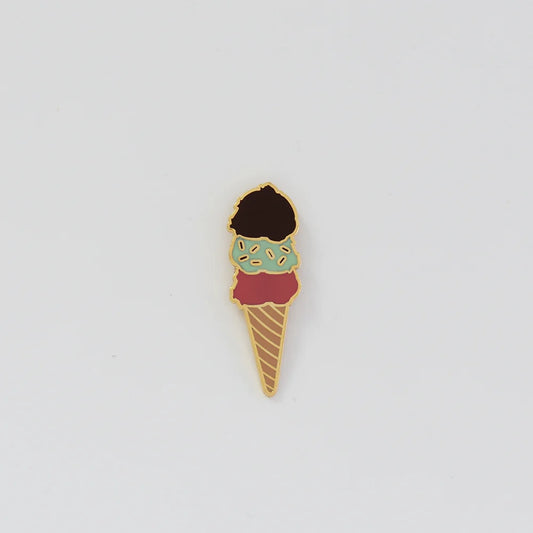 Ice Cream Enamel Pin