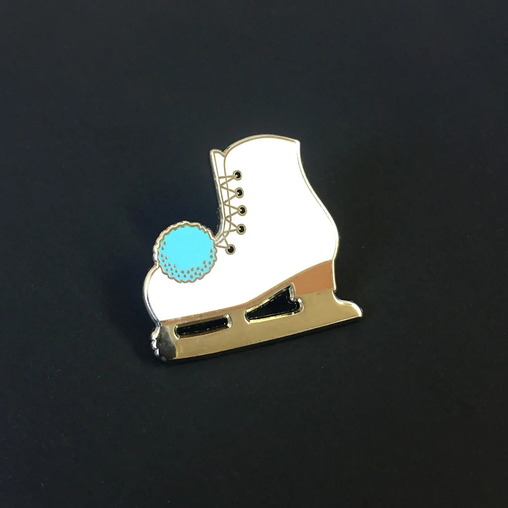 Ice Skate Enamel Pin