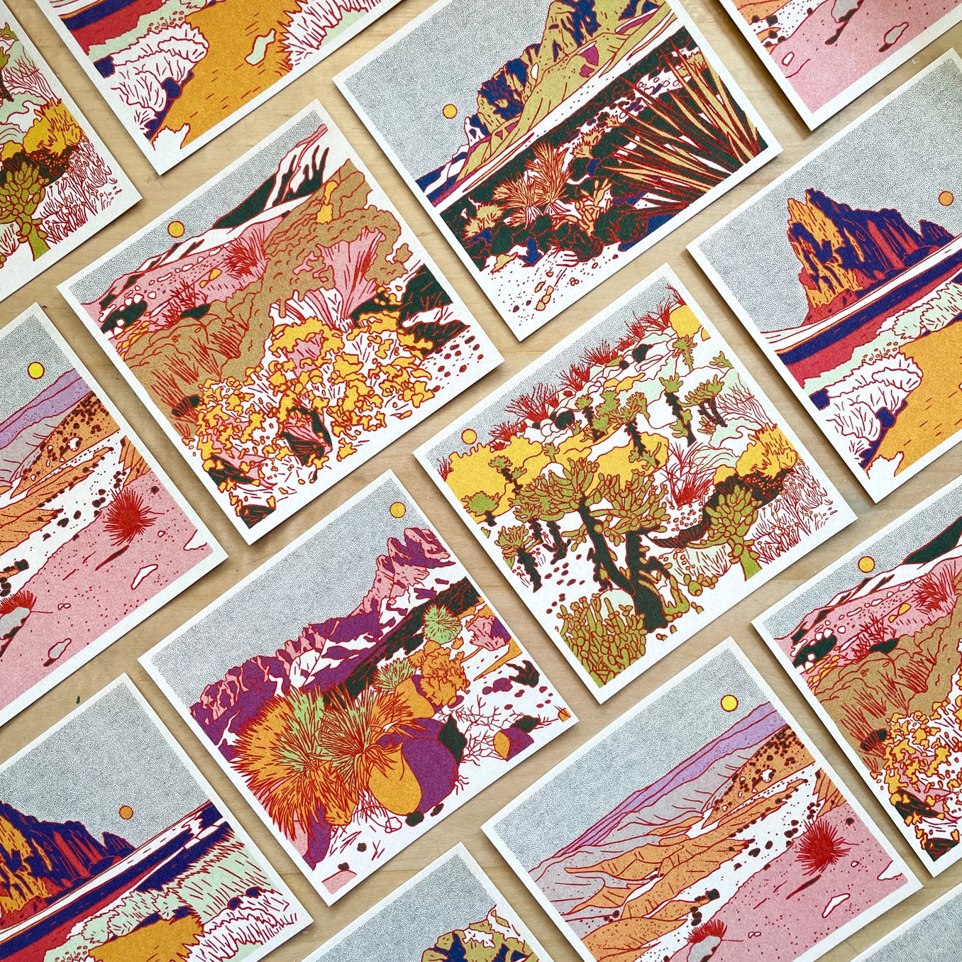 Morning Set of 12 Postcards