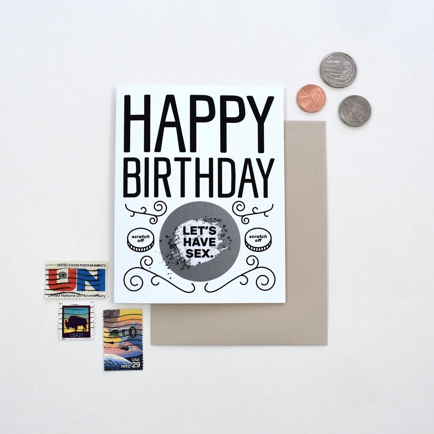 Sexy Birthday Scratch-off Card