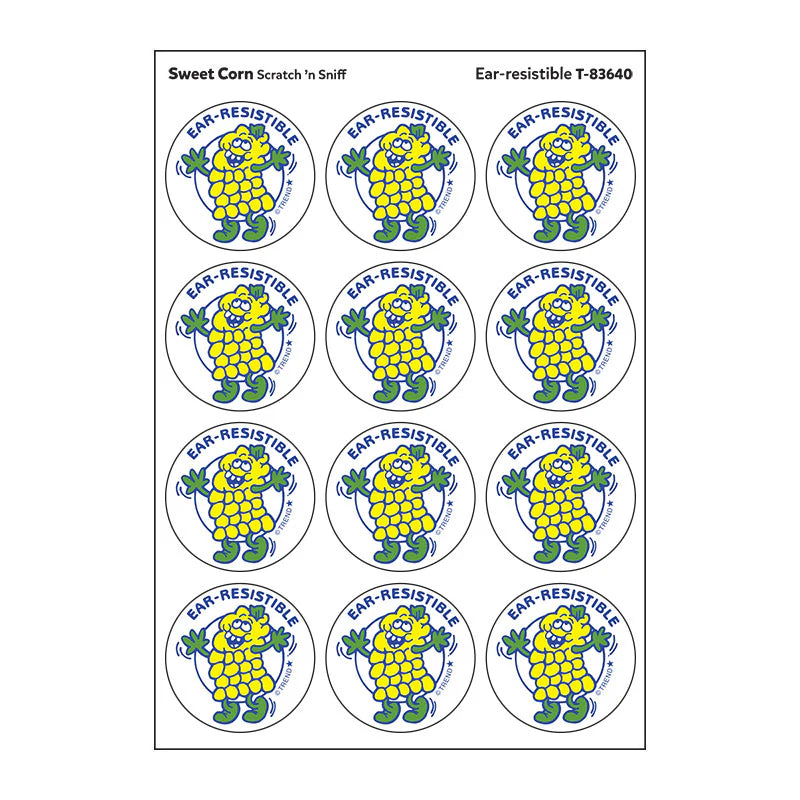 Scratch 'n Sniff Stickers: Ear-resistible Corn