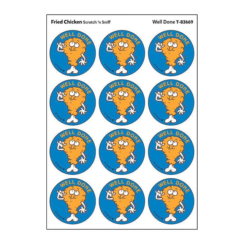 Scratch 'n Sniff Stickers: Well Done Fried Chicken