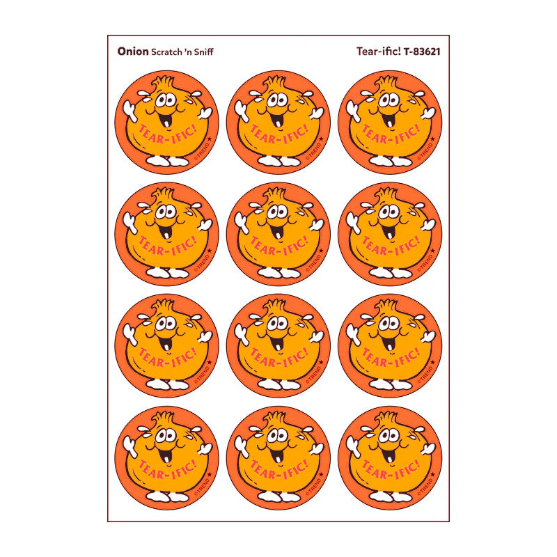 Scratch 'n Sniff Stickers: Tear-ific Onion