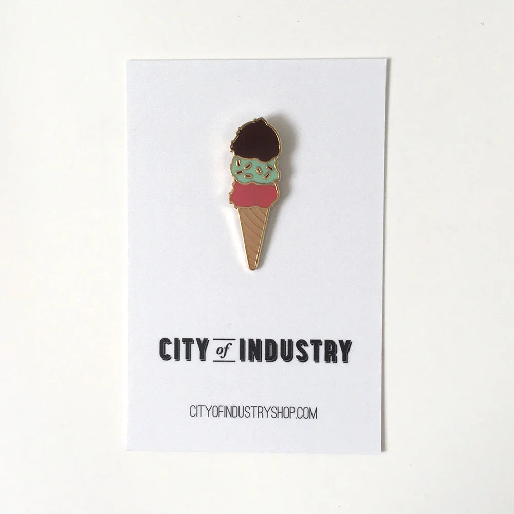 Ice Cream Enamel Pin