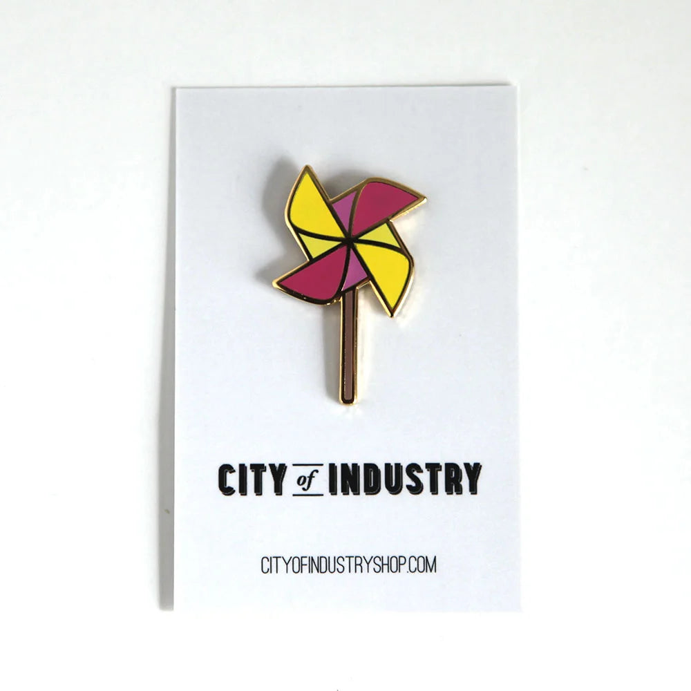 Pinwheel Enamel Pin