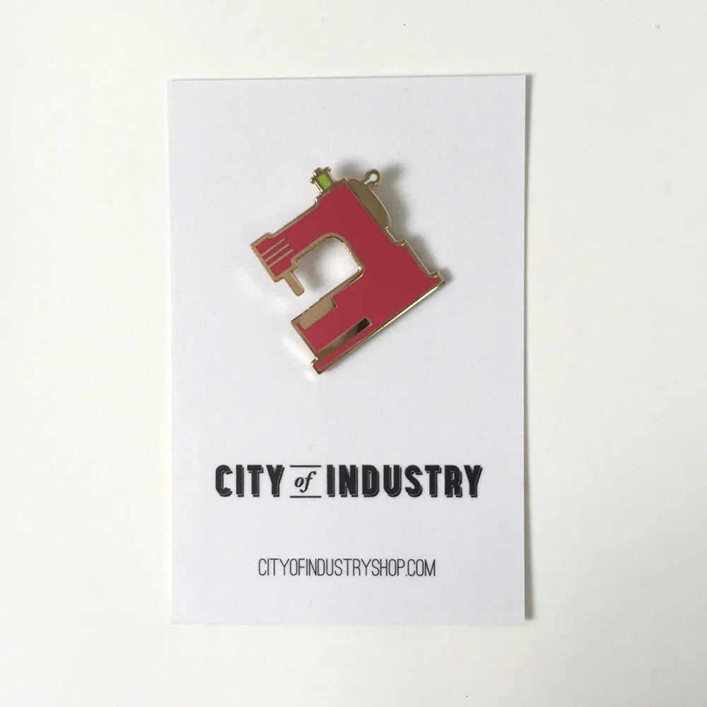 Sewing Machine Enamel Pin