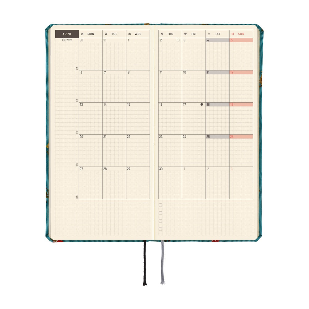 Hobonichi Techo 2026 Weeks: Bow & Tie's In the Forest