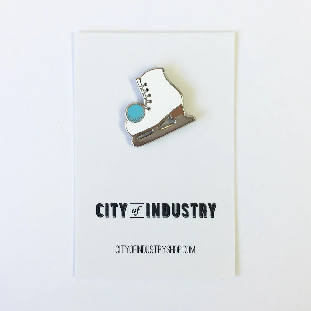 Ice Skate Enamel Pin