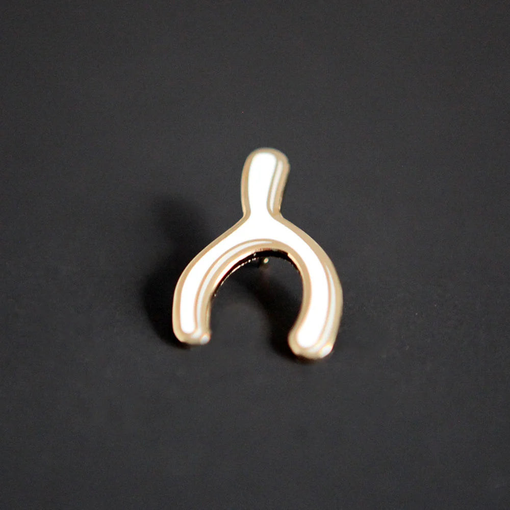 Wishbone Enamel Pin