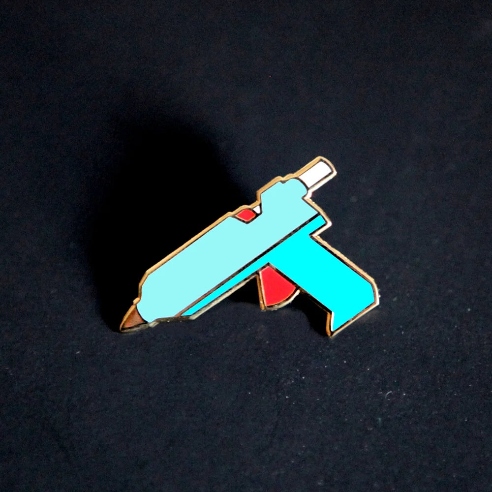 Glue Gun Enamel Pin