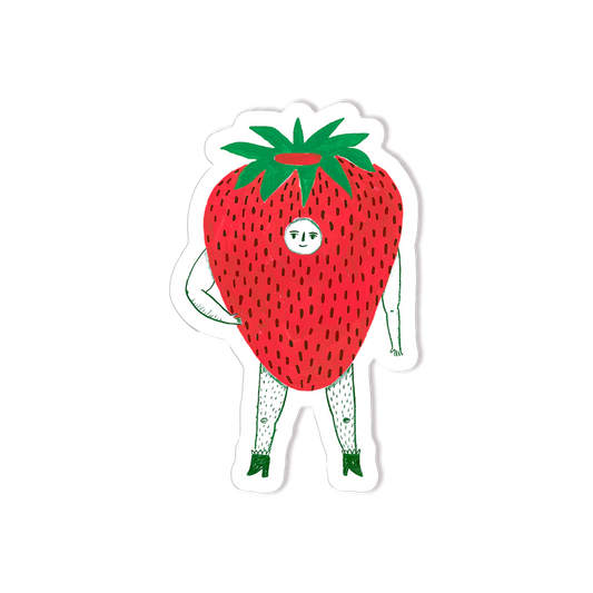 Mr. Strawberry Sticker