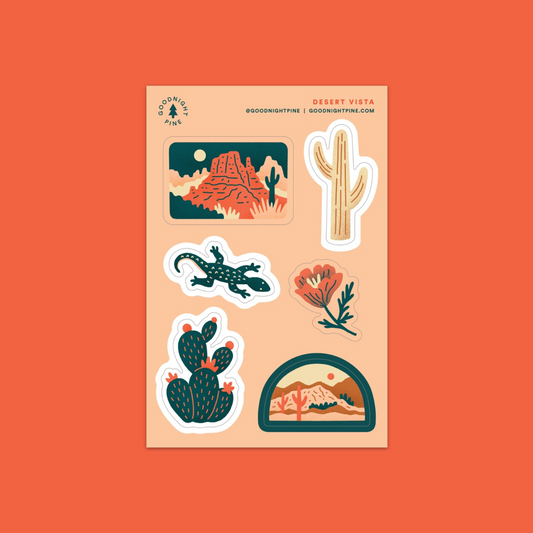 Desert Vista Sticker Sheet