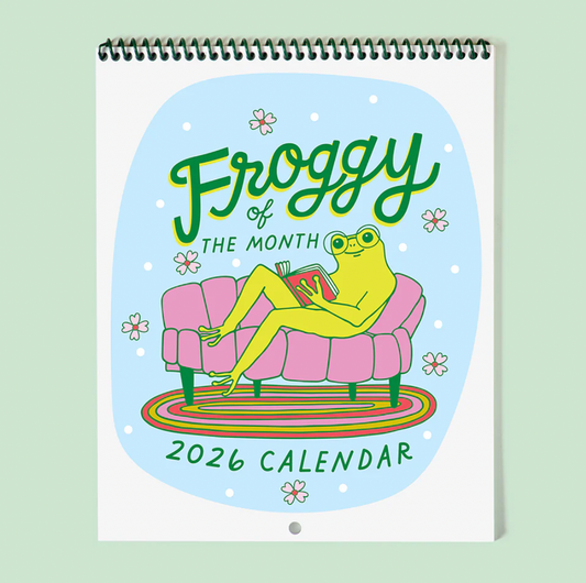 Froggy of the Month 2026 Calendar