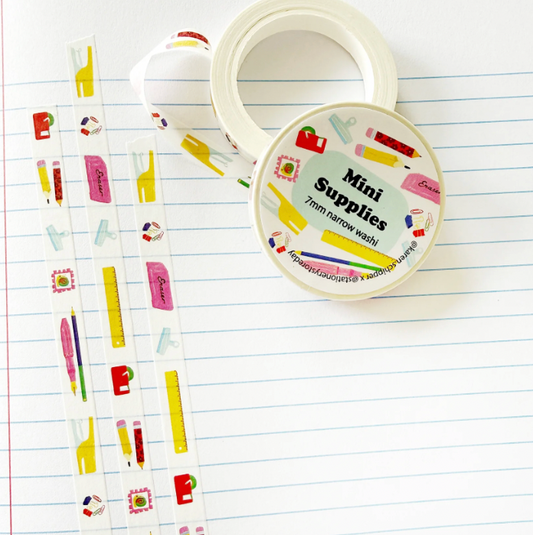 Mini Supplies Narrow Washi Tape