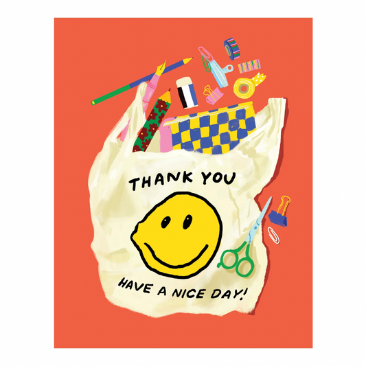Bag of Supplies Thank You Card