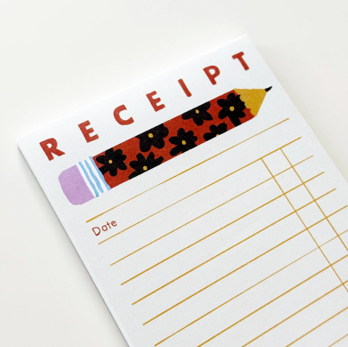 Receipt Notepad