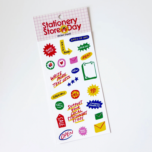 Shop Signs Sticker Sheet