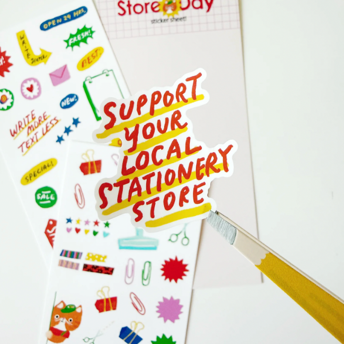 Shop Signs Sticker Sheet