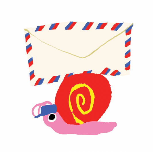 Snail and Mail Vinyl Sticker
