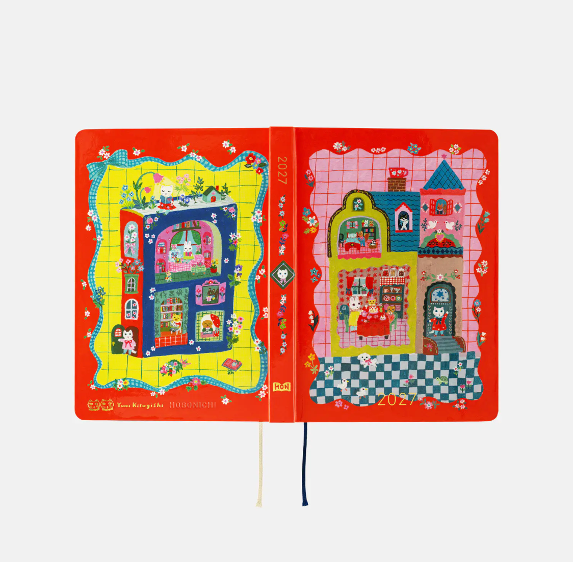 2027 Planner: Yumi Kitagishi White Cat and Rabbit’s Tea Room HON / A6 Size