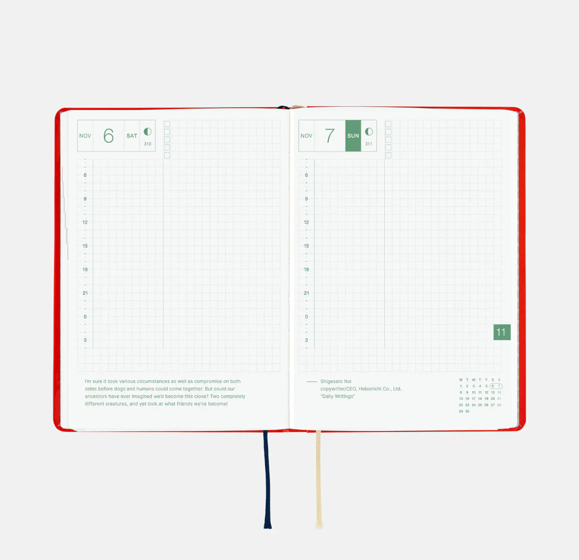 2027 Planner: Yumi Kitagishi White Cat and Rabbit’s Tea Room HON / A6 Size