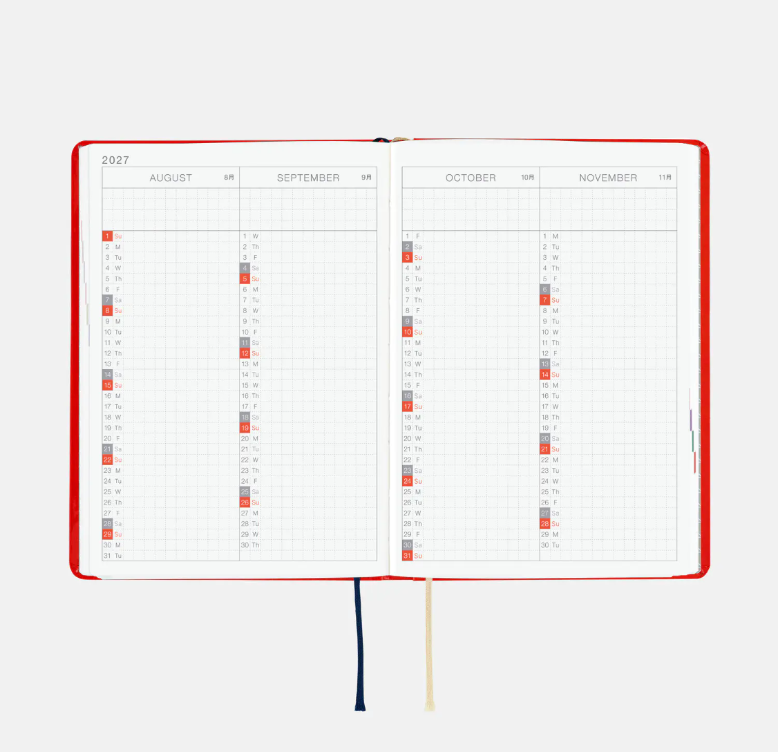 2027 Planner: Yumi Kitagishi White Cat and Rabbit’s Tea Room HON / A6 Size