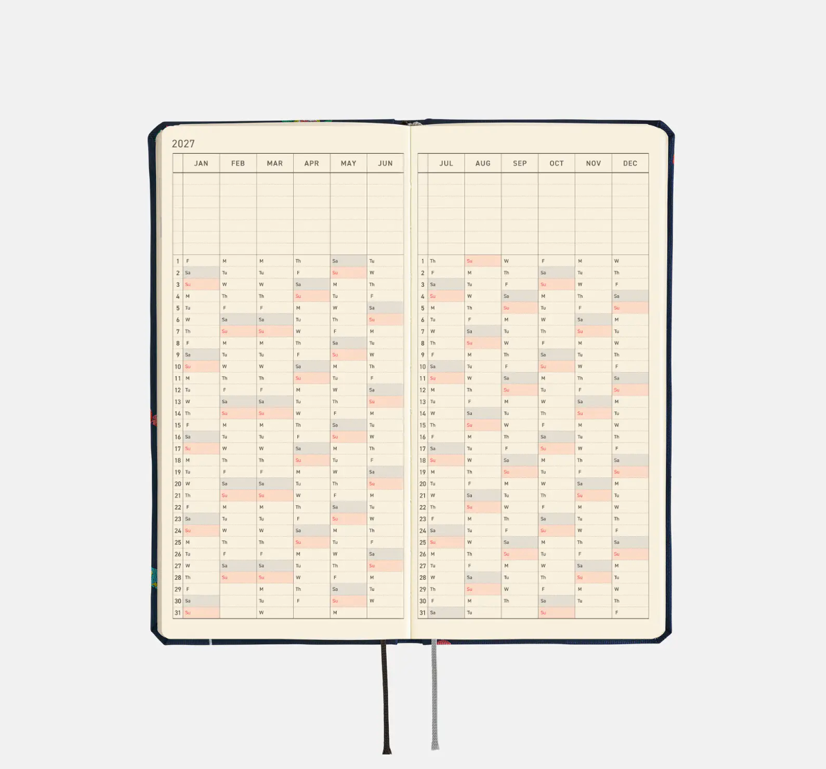 2027 Planner: Bow & Tie Candy Dream Weeks