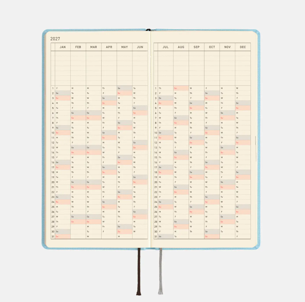 2027 Planner: Sea Glass Colors Weeks MEGA