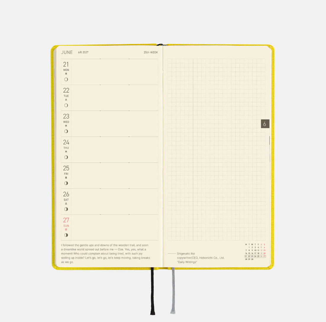 2027 Planner: Canaria Yellow Colors Weeks MEGA