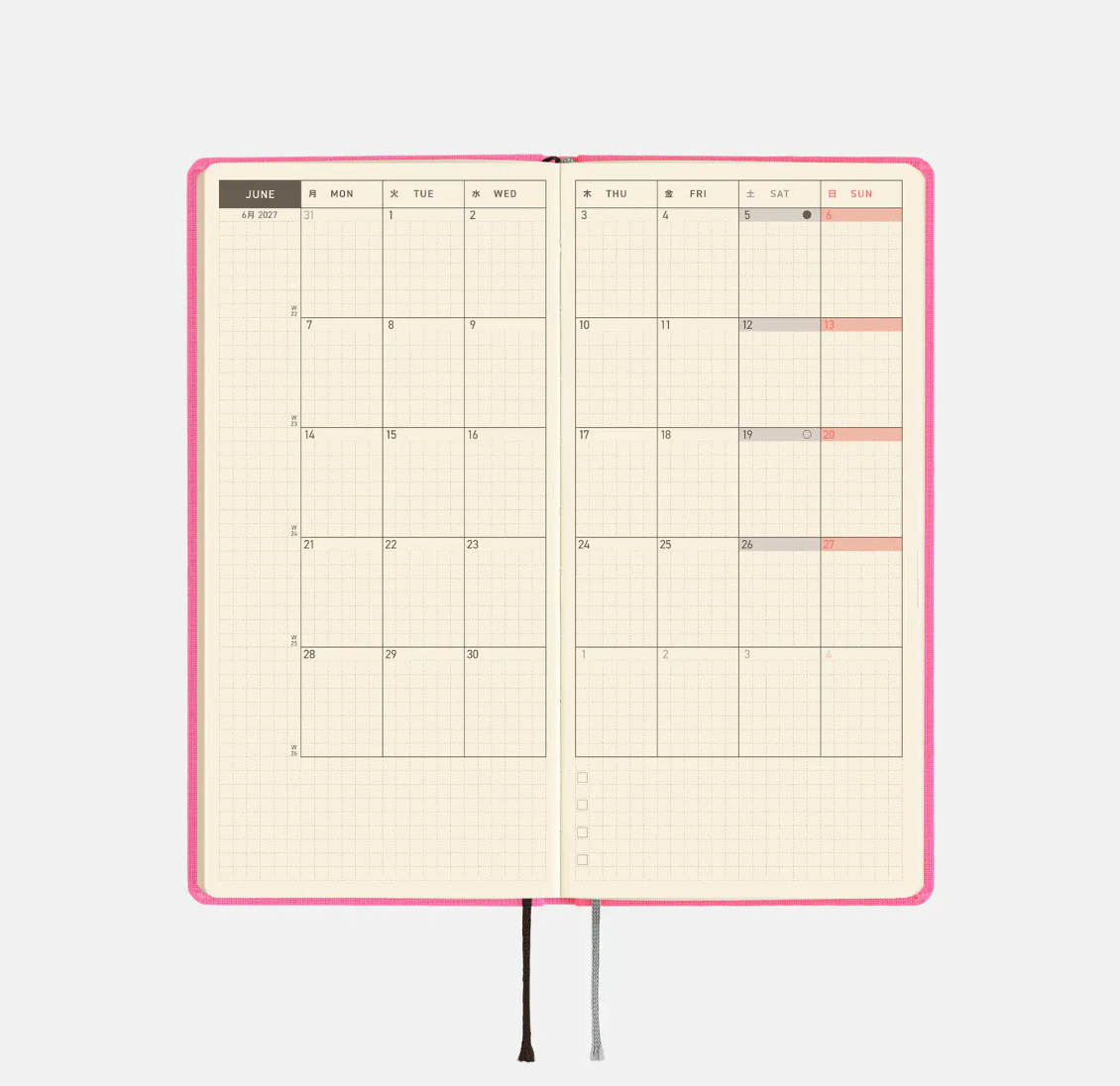 2027 Planner: Sapphire Pink Colors Weeks MEGA