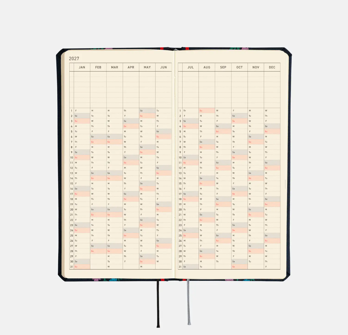 2027 Planner: Yoshie Watanabe Petit Bloom Weeks