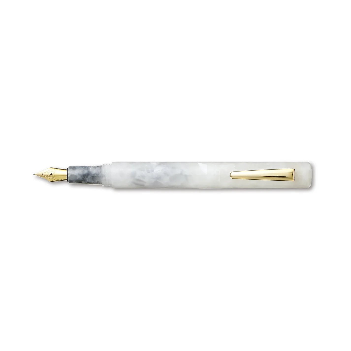 White Marbled Fountain Pen