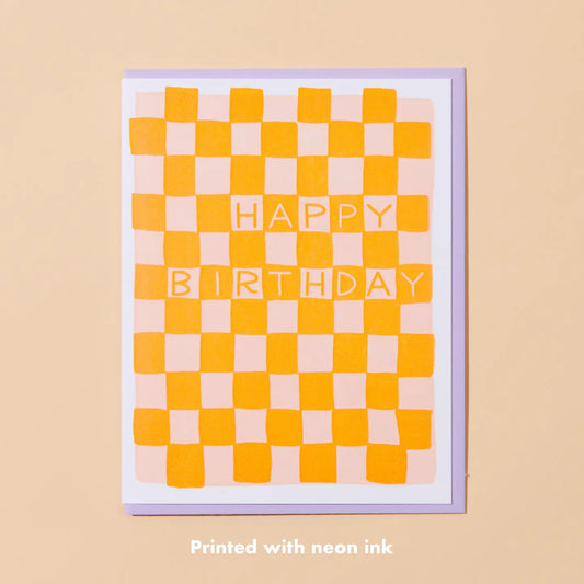 Checkerboard Birthday Card