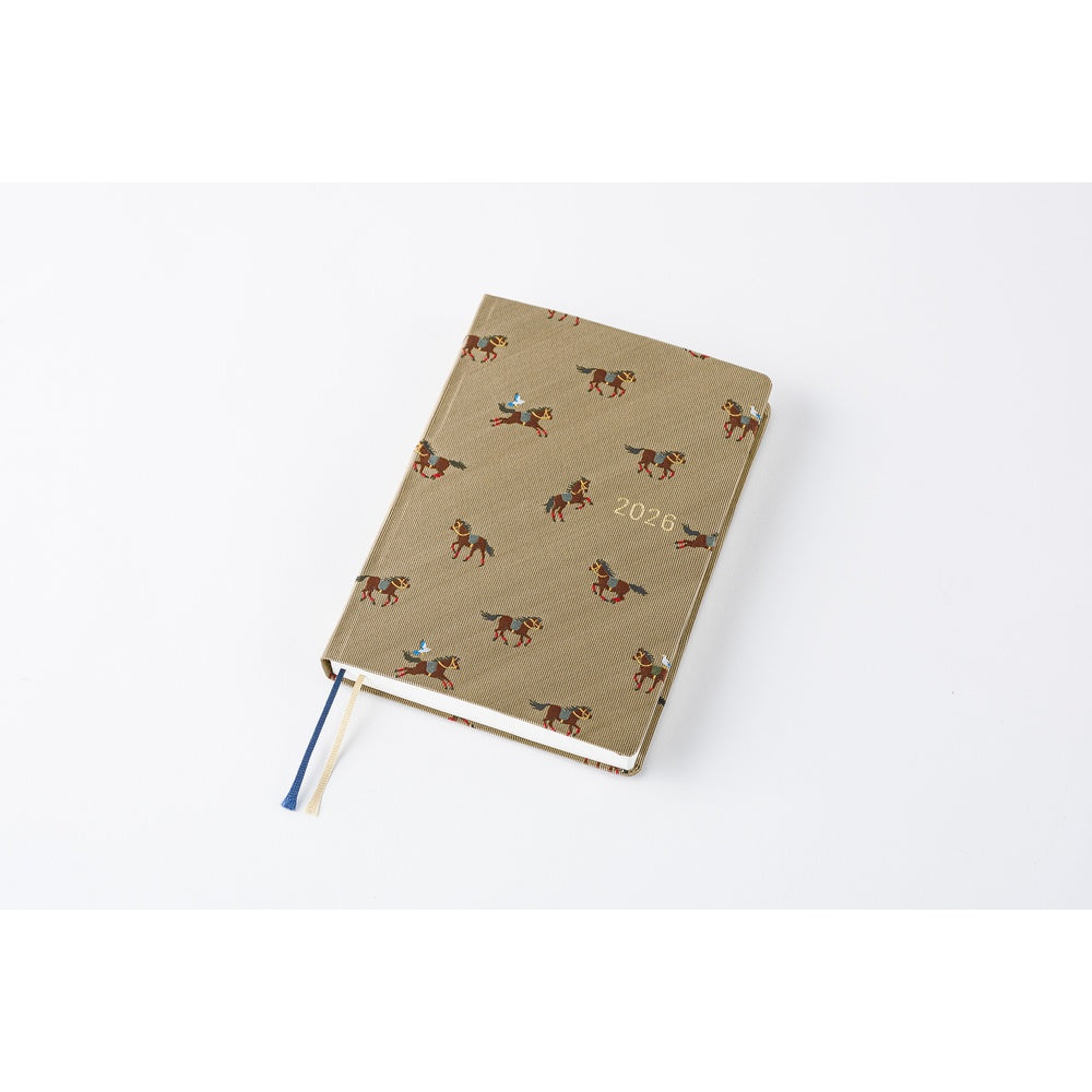 Hobonichi Techo 2026 HON A6: Bow & Tie's Galloping Horses