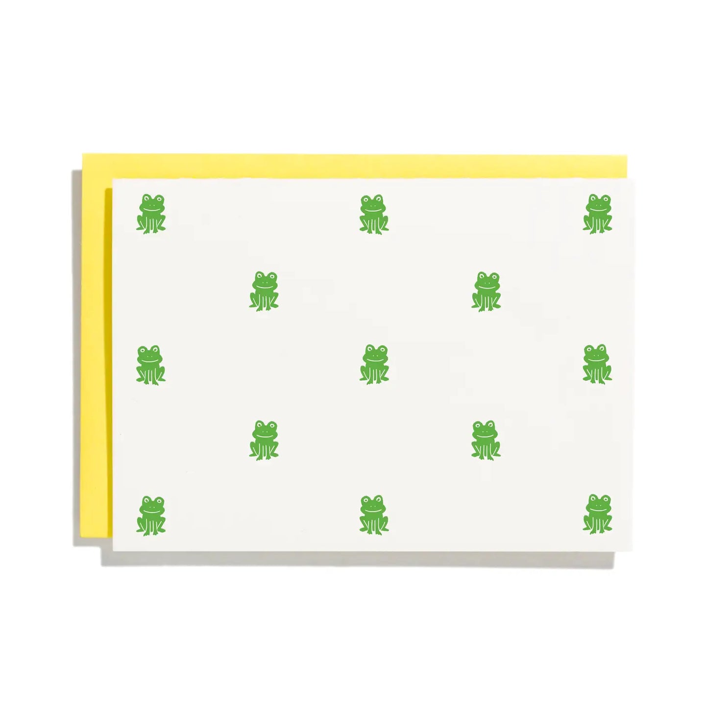 Frog Pattern Letterpress Card Box Set