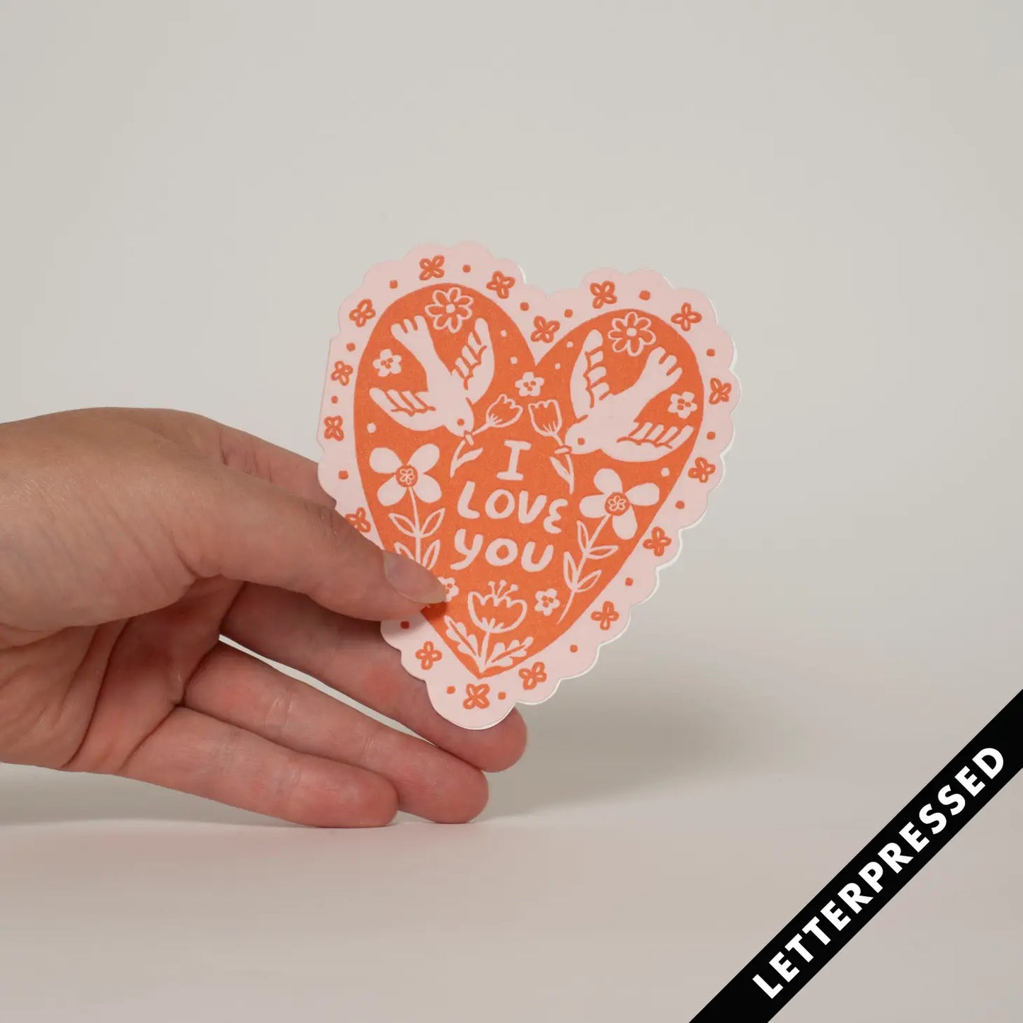 Love Birds Heart Card