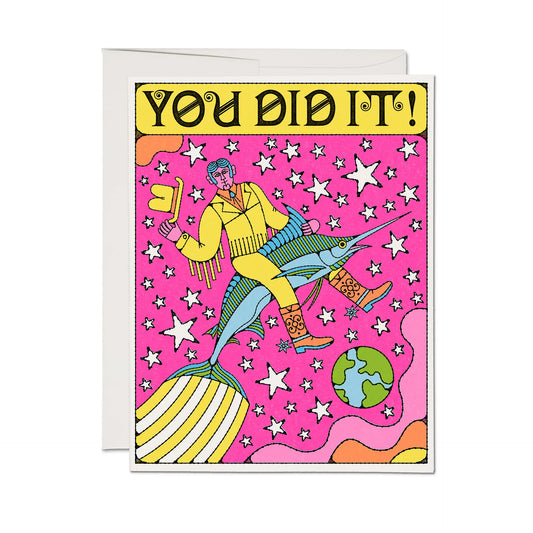 Marlin Rodeo You Did It Card