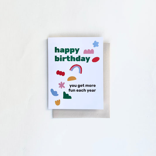 More Fun Birthday Card