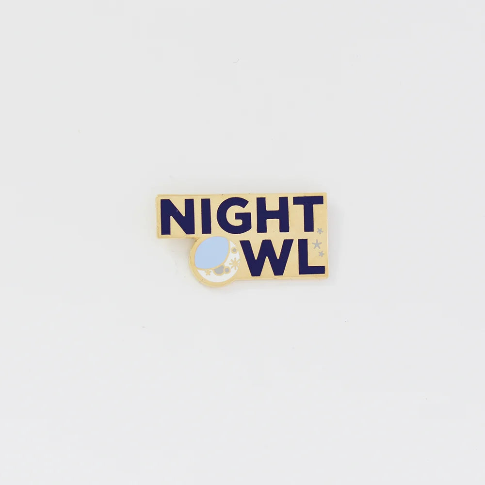 Night Owl Enamel Pin