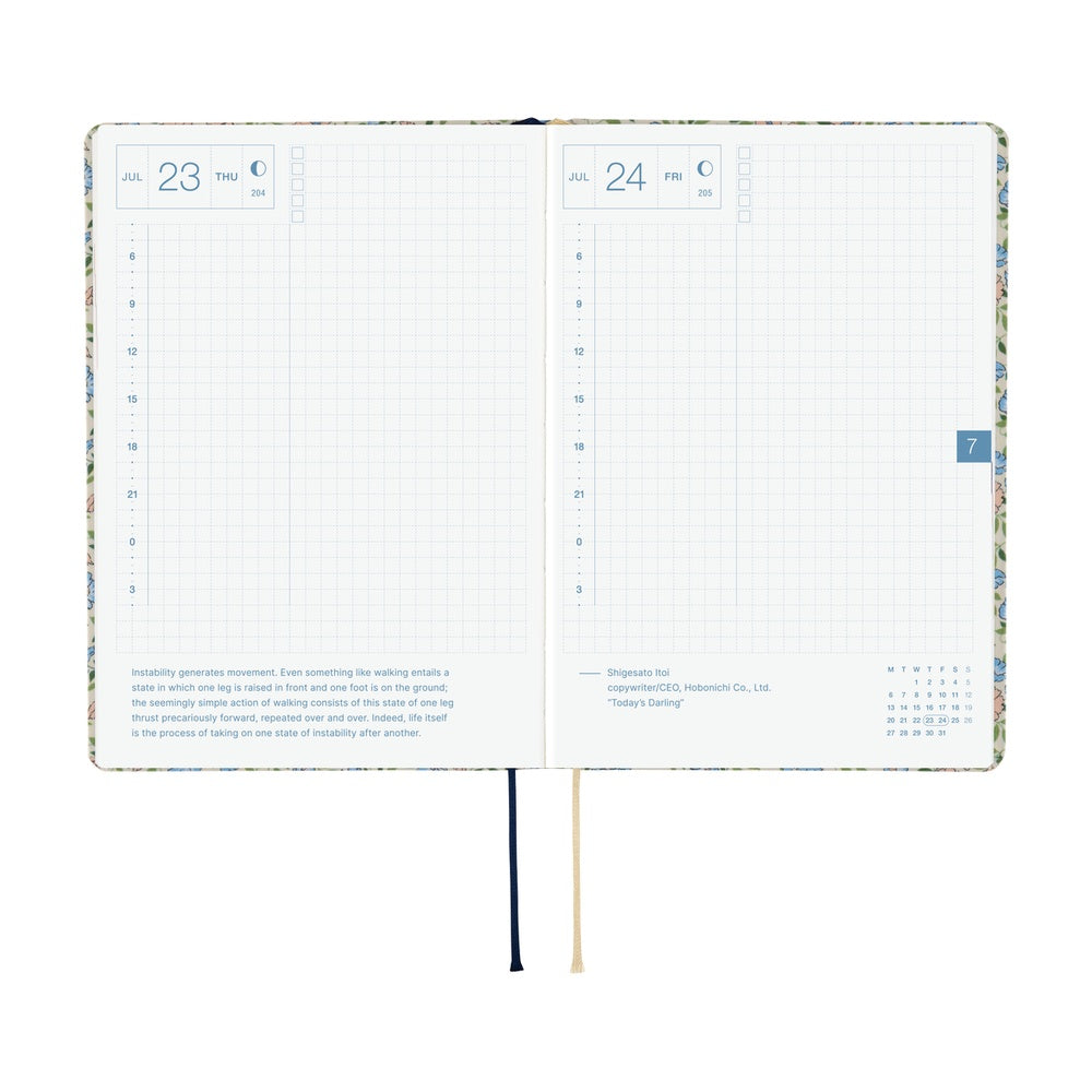 Hobonichi Techo 2026 HON A6: Liberty Fabrics' Sasha Kiora